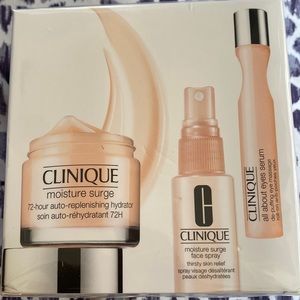 NEW Clinique Moisture surge 3 PC kit $95 value